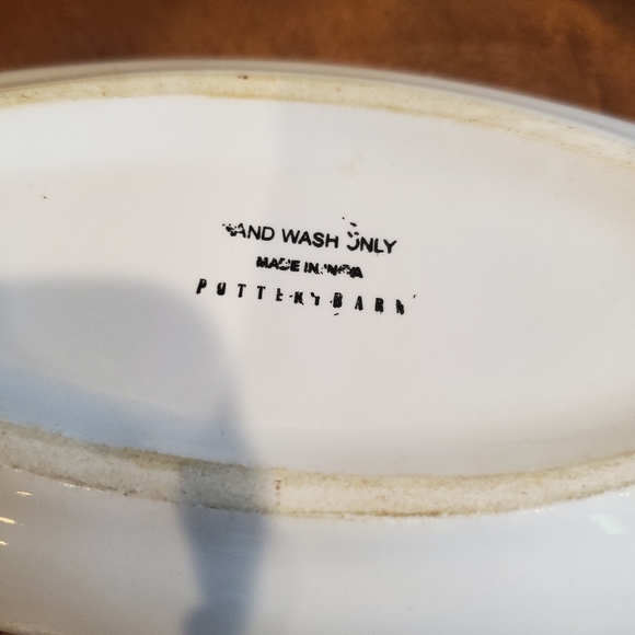 Pottery Barn Kitchen Pottery Barn Gold Leaf Autumn Fall Butter Dish